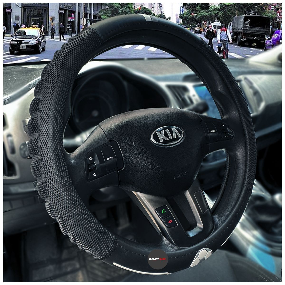 JET - Forro De Timón Premium Estilo Deportivo 37-38CM