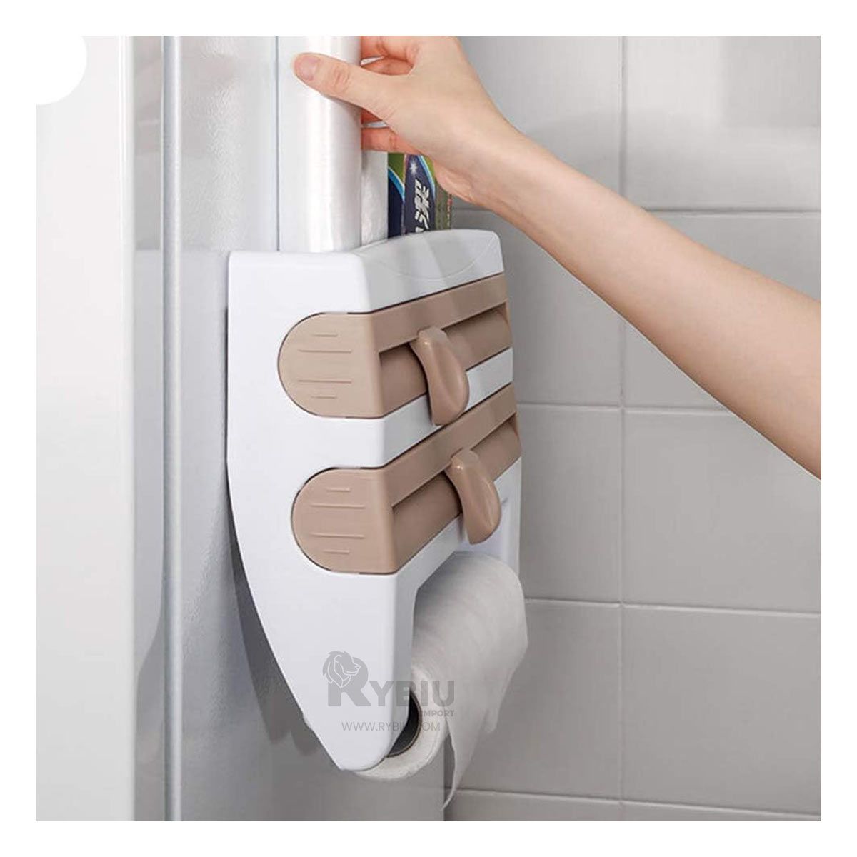 RYBIU IMPORT - Dosificador Dinamico Doble en Tono Beige Y+Gift MiniAgenda