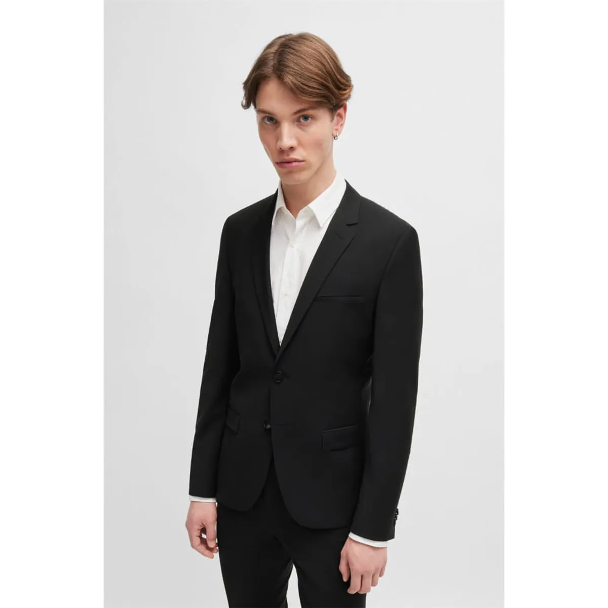 HUGO BOSS - Hugo - Suits separates saco en sarga de lana virgen elástica/56