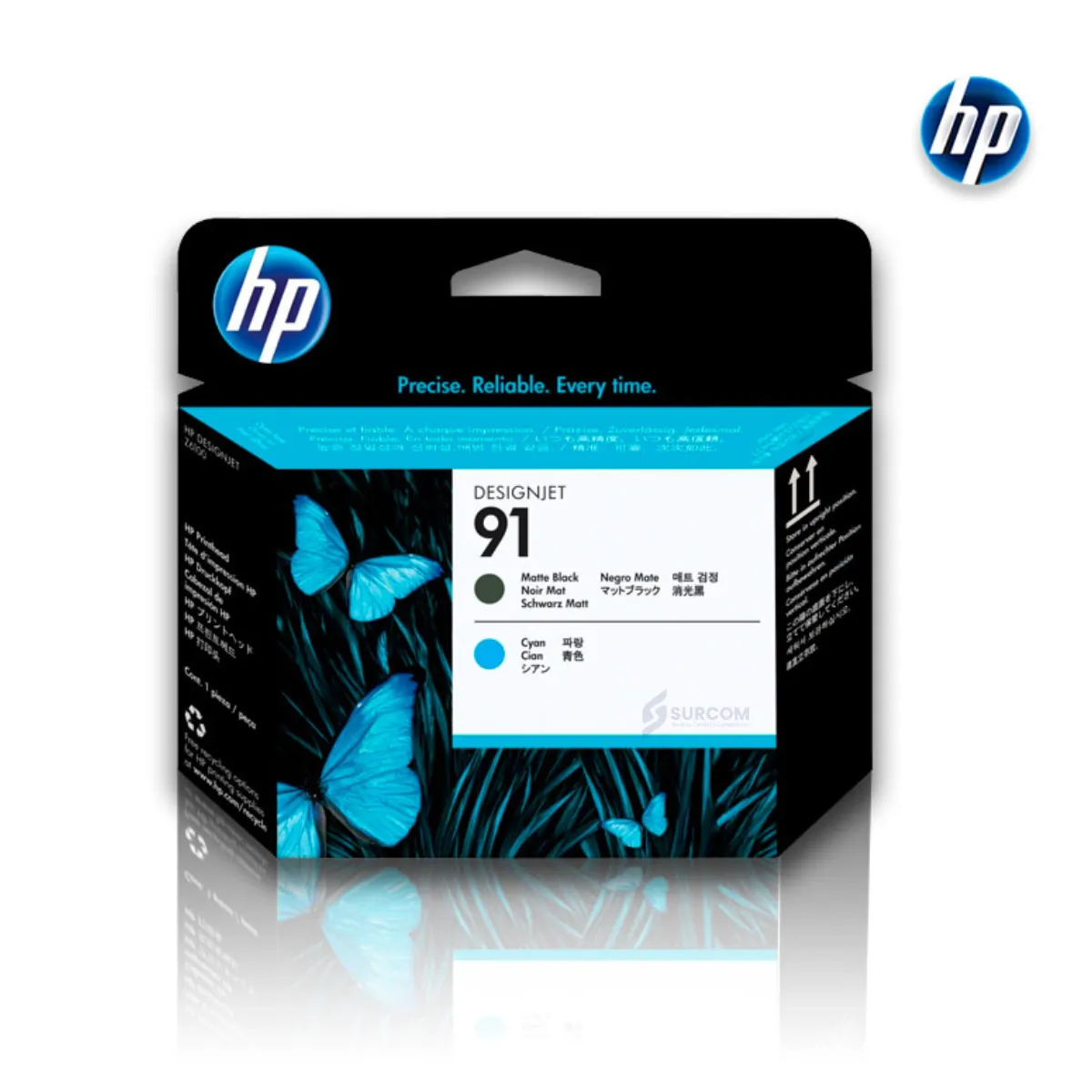 HP - Cabezal HP C9460A 91 Matte Black y Cyan Original