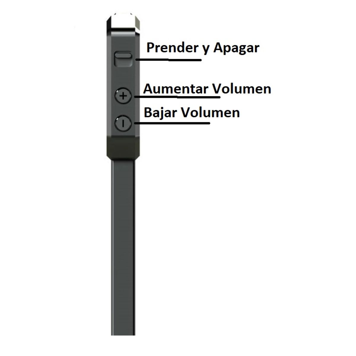 GENERICO - Grabador Digital de 32GB tipo llavero - Negro