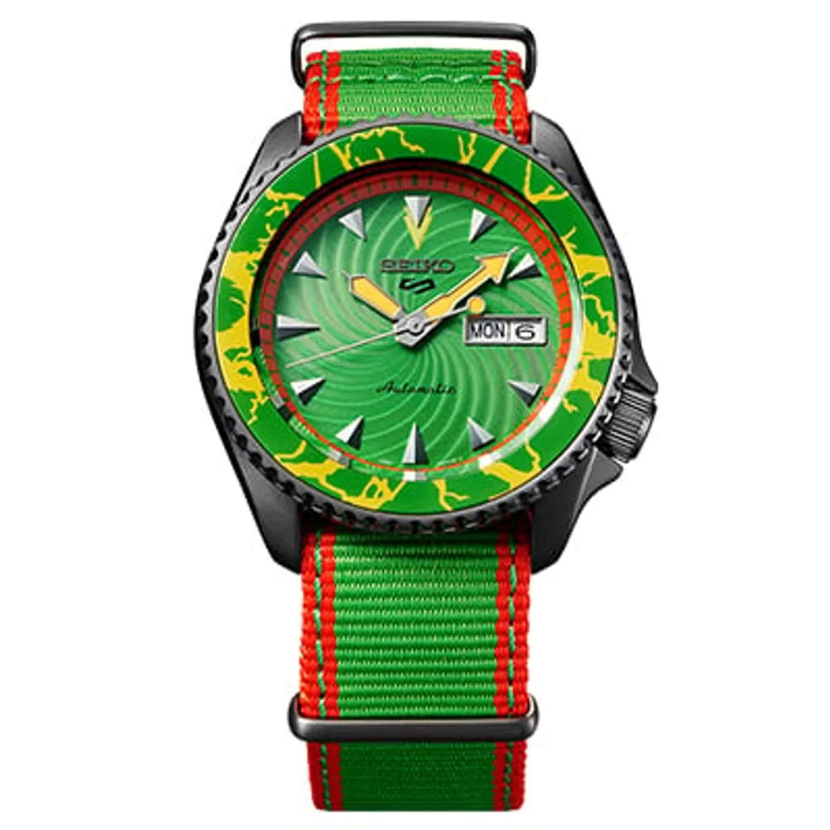 SEIKO - SEIKO 5 Sports Street Fighter V BLANKA esfera verde edición limitada