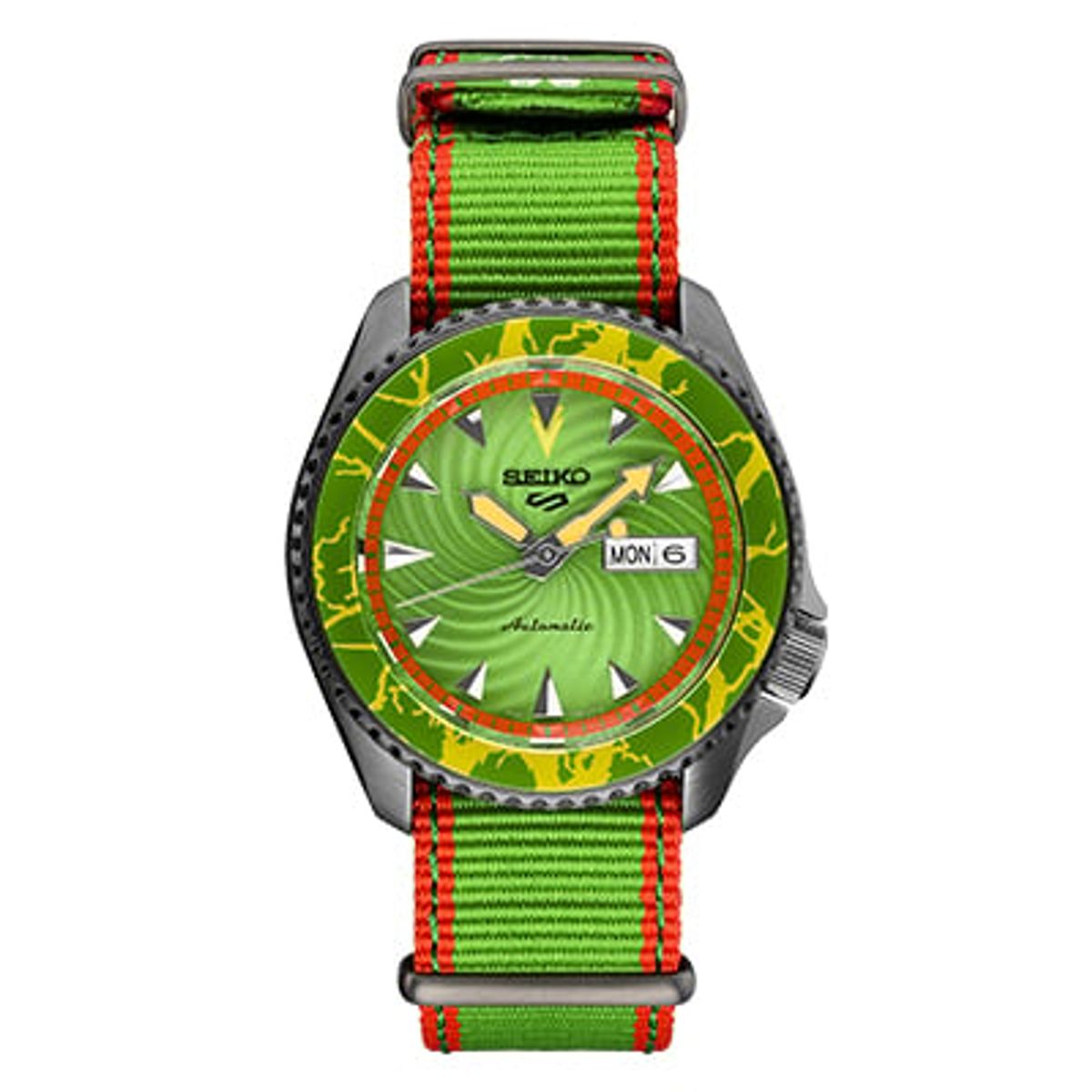 SEIKO - SEIKO 5 Sports Street Fighter V BLANKA esfera verde edición limitada