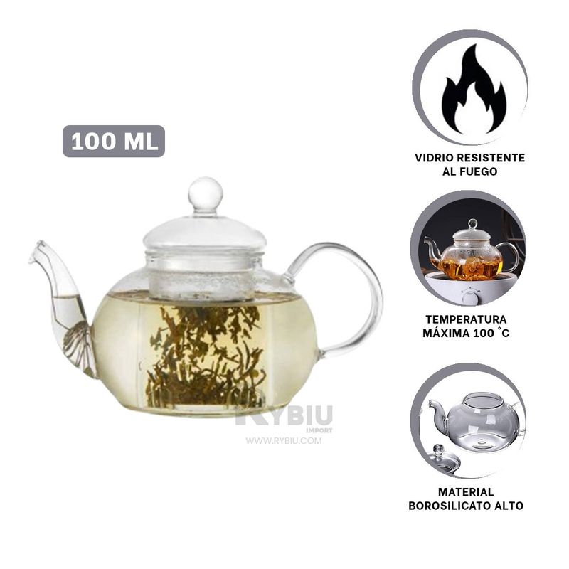 RYBIU IMPORT - Infusor para Preparar 100ML Transparente Y+Ligas de Regalo