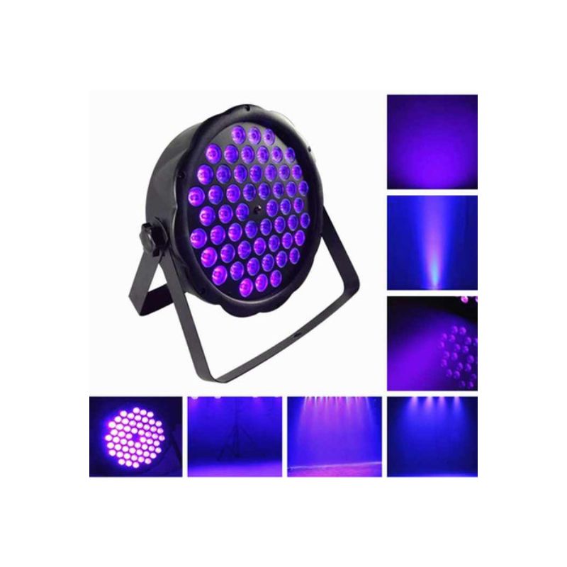 PREMIUM - Tacho Led Luces Uv Ultravioleta Fiesta Neon 54 Leds X 3w