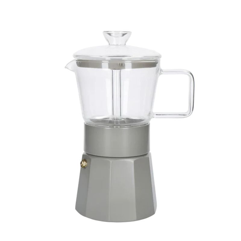 LA CAFETIERE - Cafetera Italiana Verona LATTE vidrio espresso X 240ml LA CAFETIERE