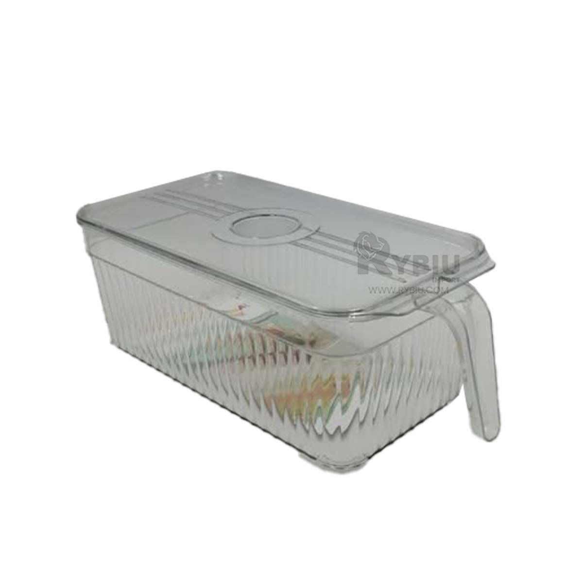 RYBIU IMPORT - Fuente con Mango Rectangular Transparente Y+Gift Stickers