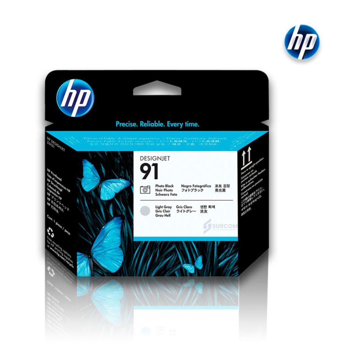 HP - Cabezal HP C9463A 91 Photo Black y Light Gray Original