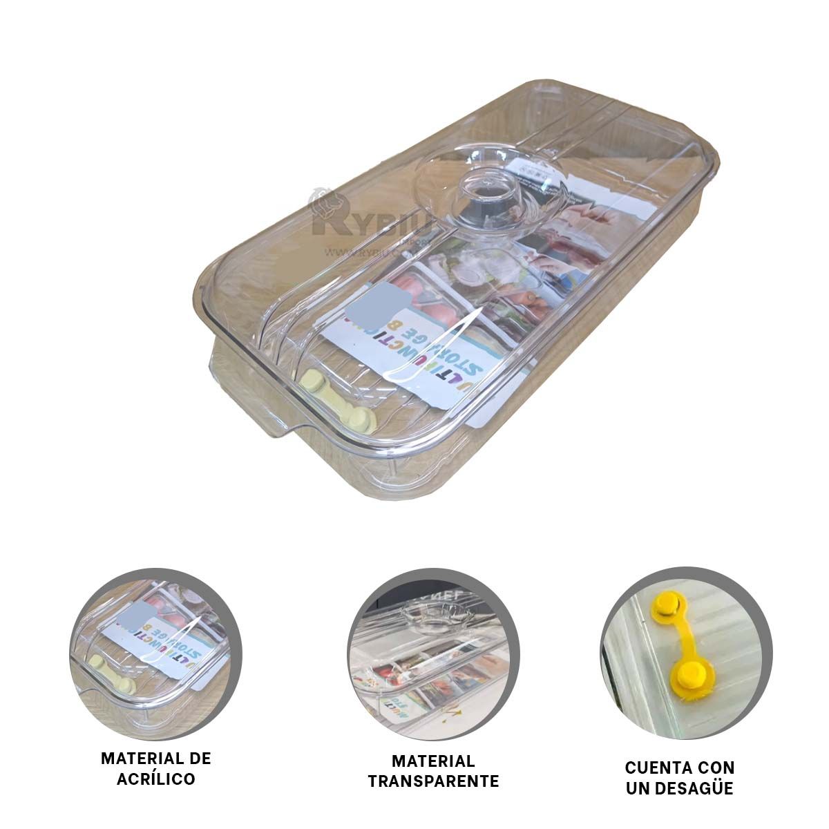 GENERICO - Fuente Versatil Rectangular de 30x16x7cm Y+Regalo Agendita