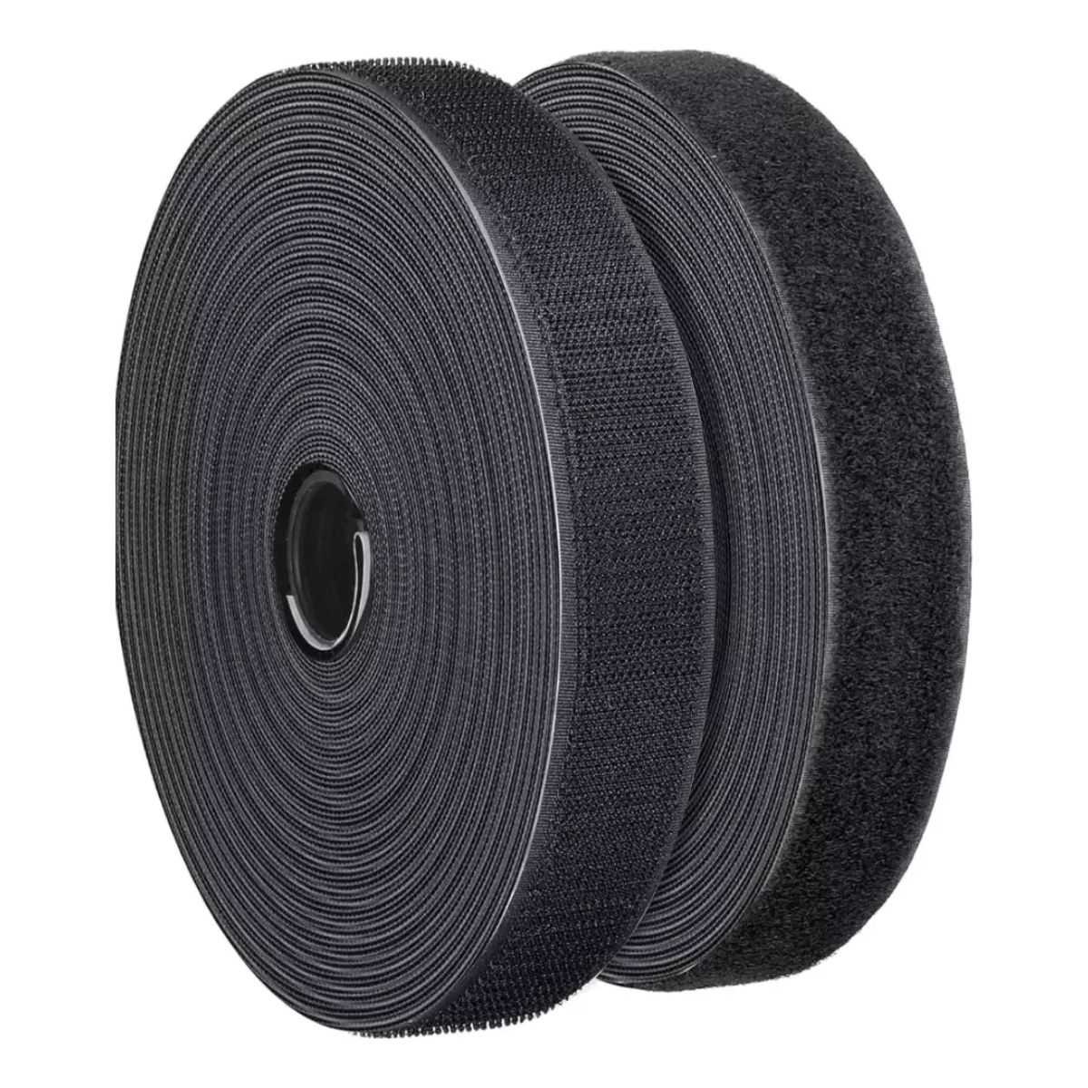 GENERICO - Cinta Velcro Velkro para coser 20mm X 23 Metros Color Negro
