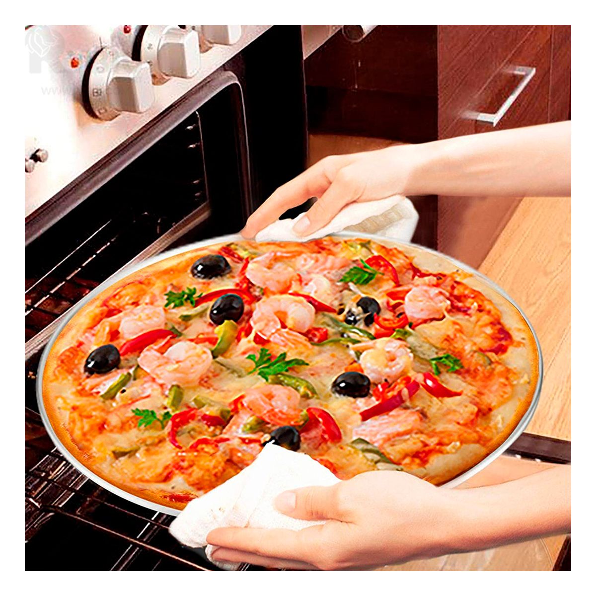 GENERICO - Bandeja Novedosa para Decoracion de Acero 40x40 cm