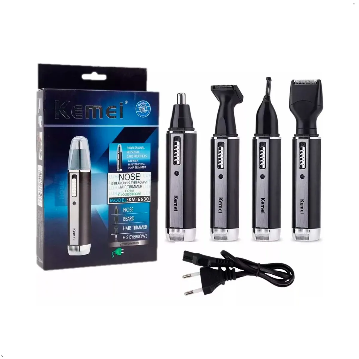 KEMEI - Cortadora Recargable de Vello Nasal Kemei 4 en 1 KM-6630
