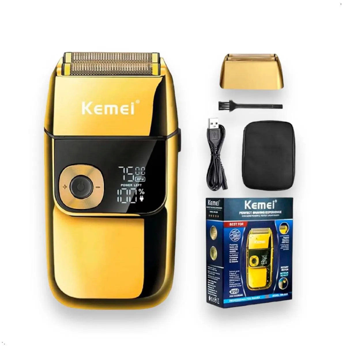 KEMEI - Maquina Afeitadora Shaver Kemei KM2028 recargable Pantalla