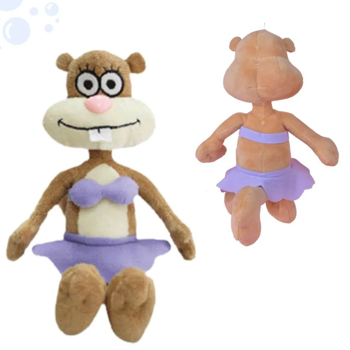 GENERICO - Peluches Bob Esponja y sus amigos Set x 07 - Miden 20 cm alto