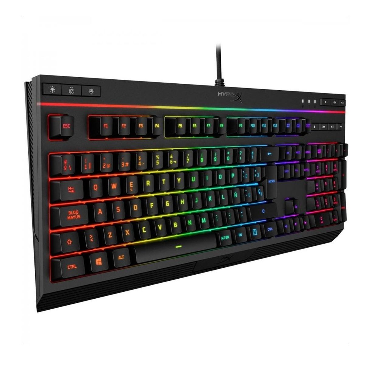HYPERX - Teclado Gamer HyperX Alloy Core RGB Español Membrana Negro Alambrico