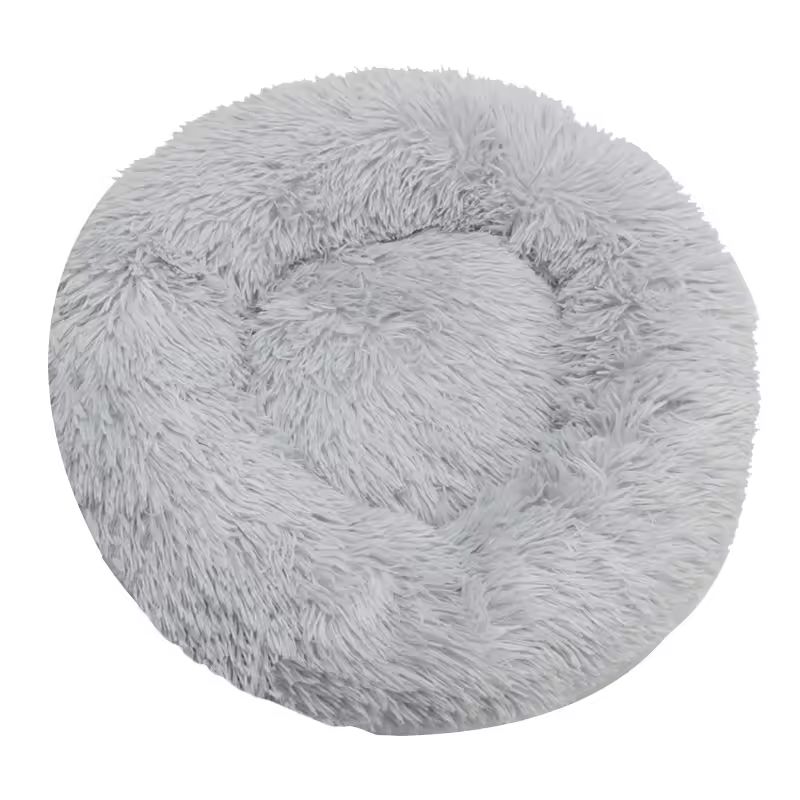GENERICO - CAMA REDONDA PARA MASCOTAS TALLA S GRIS 1M DIAMETRO