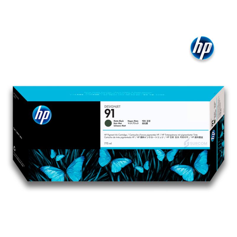 HP - Tinta HP 91 Matte Black 775ml Original