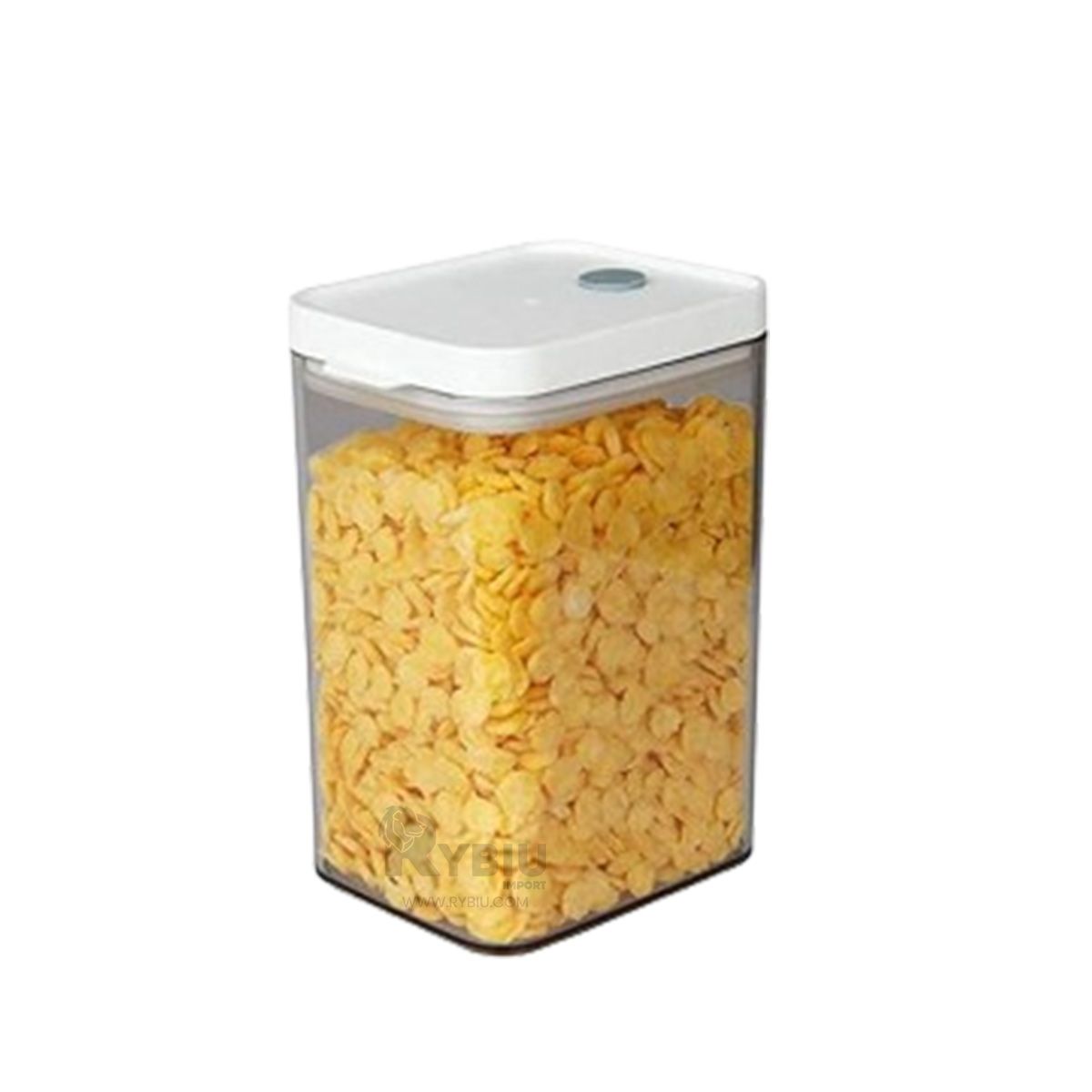 RYBIU IMPORT - Contenedor Frasco de Acrilico de 1100ml Tapa Plomo