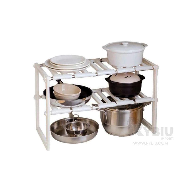 RYBIU IMPORT - Organizador Resistente de Cocina Blanco Y+Post-it Adhesivos