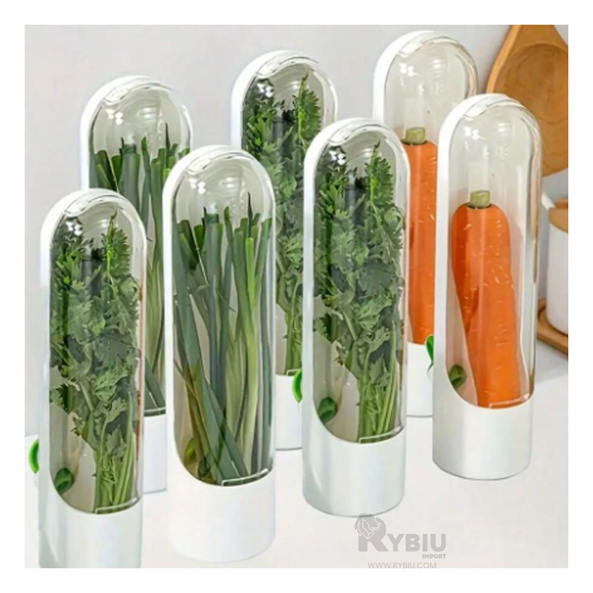 GENERICO - Conservador de Hiervas Naturales en Blanco Y+Regalo Stickers