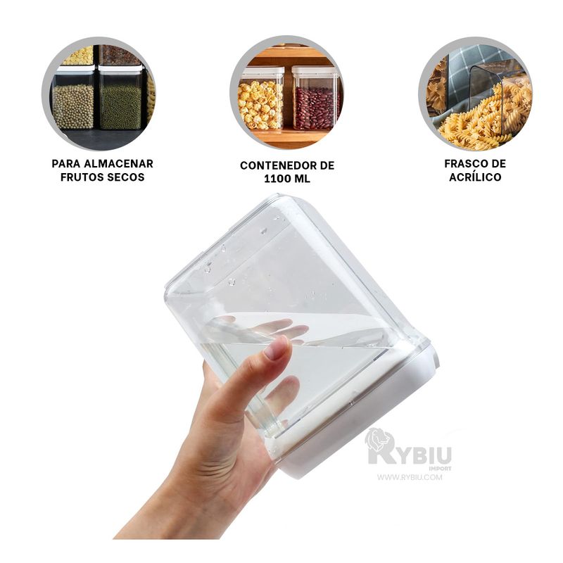 GENERICO - Frasco Eficiente de 1100ml Tapa Plomo Y+Gift MiniAgenda