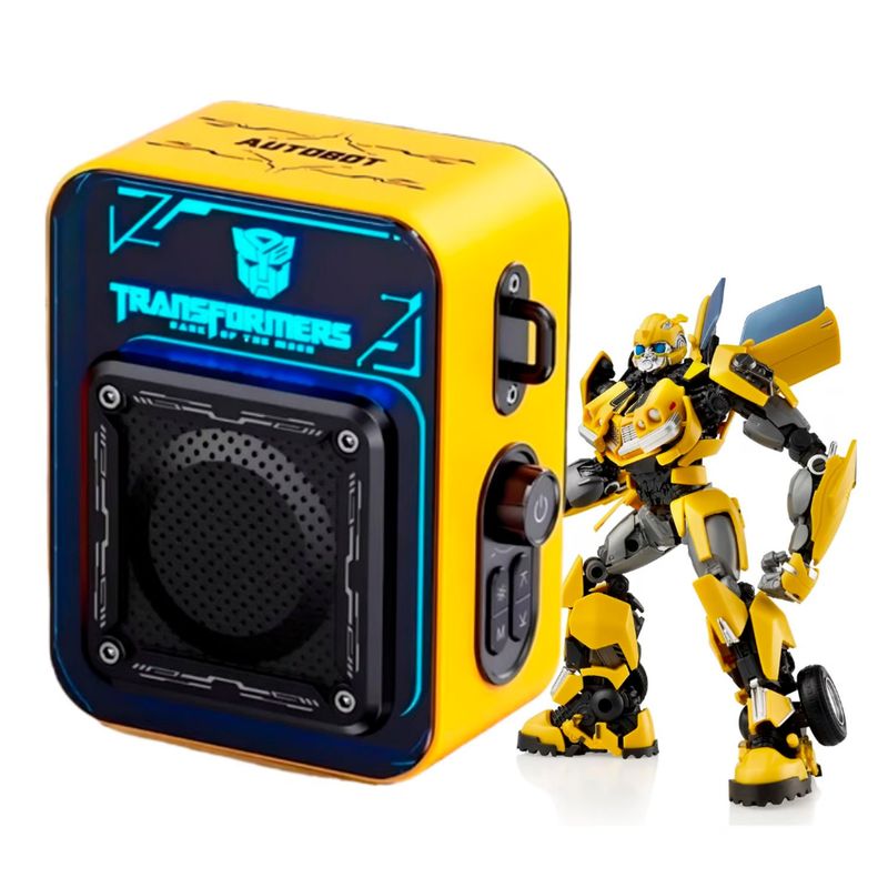 TRANSFORMERS - Parlante Bluetooth Transformers TF-Y02 Luces RGB - Amarillo