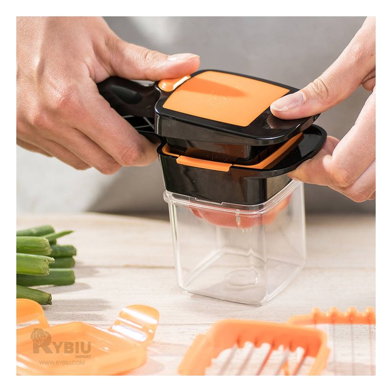 GENERICO - Picador de Comida 5 en 1 Multicolor Y+Papel de Regalo