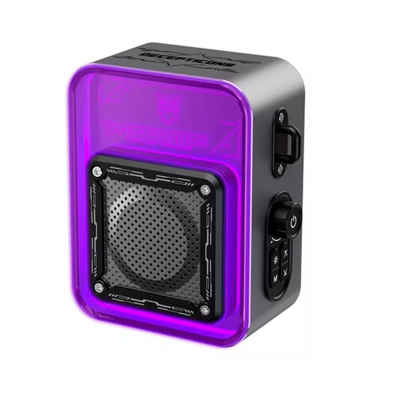 TRANSFORMERS - Parlante Bluetooth Transformers TF-Y02 Luces RGB - Gris