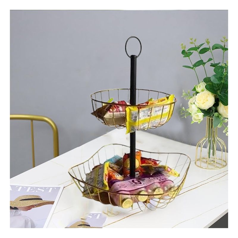 GENERICO - Frutero Optimo Facil de Ordenar en Dorado Y+Regalo Agendita