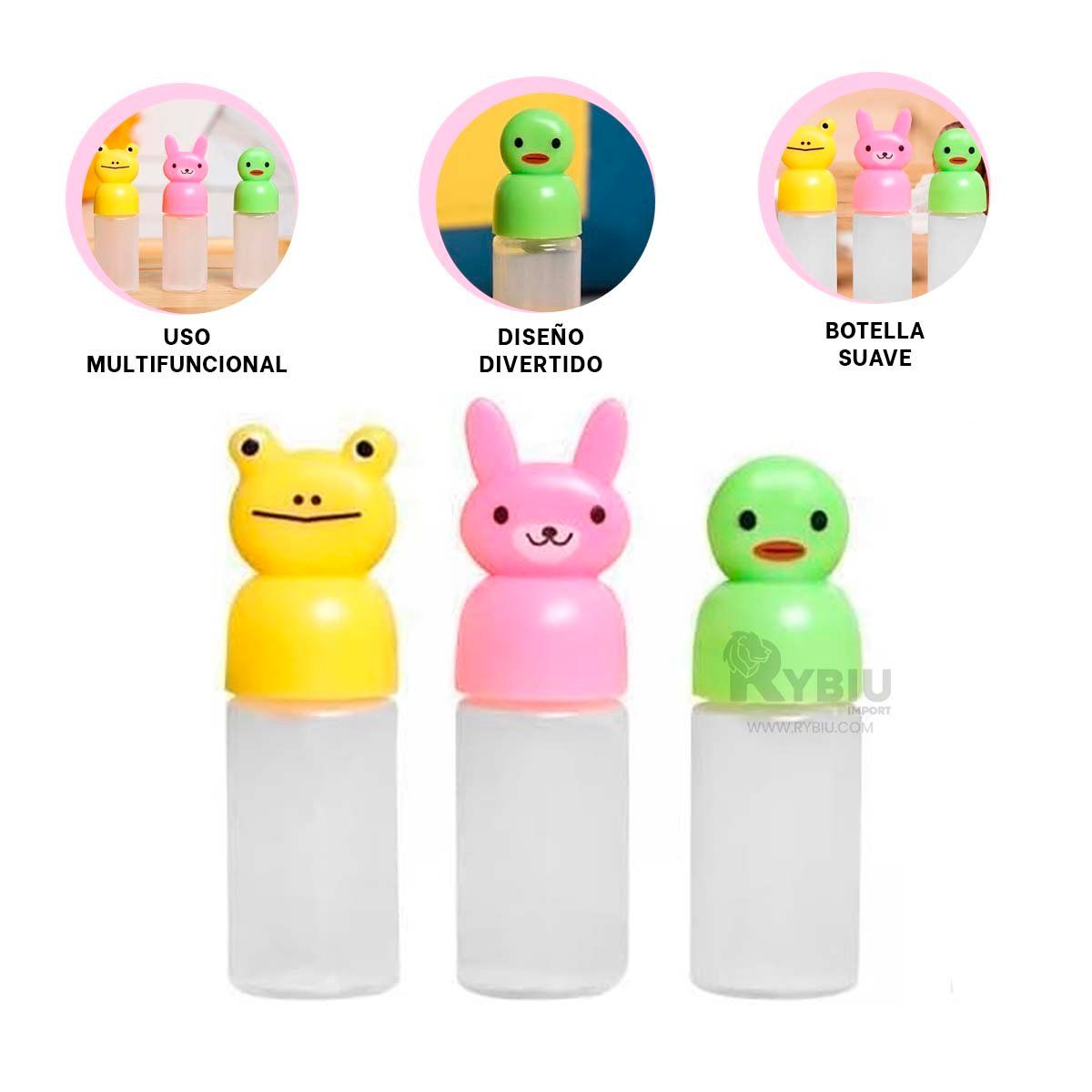 RYBIU IMPORT - Pack Didactico de Mini Botellas Multicolor Y+Gift MiniAgenda