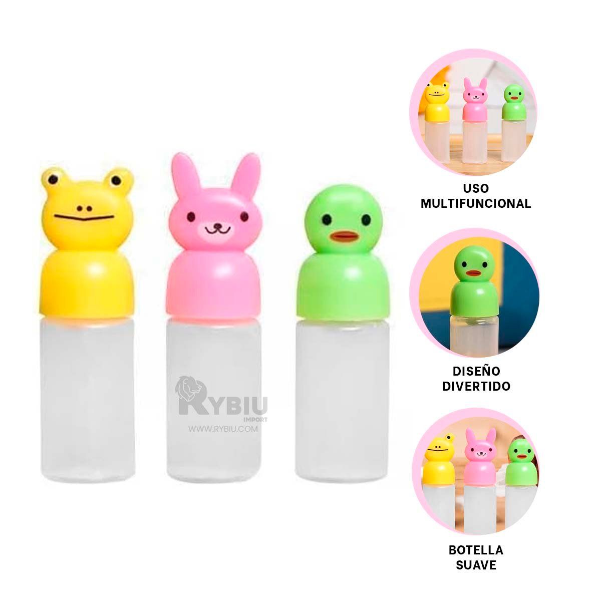 RYBIU IMPORT - Pack Bonito de Mini Botellas Animados Y+Regalo Agendita