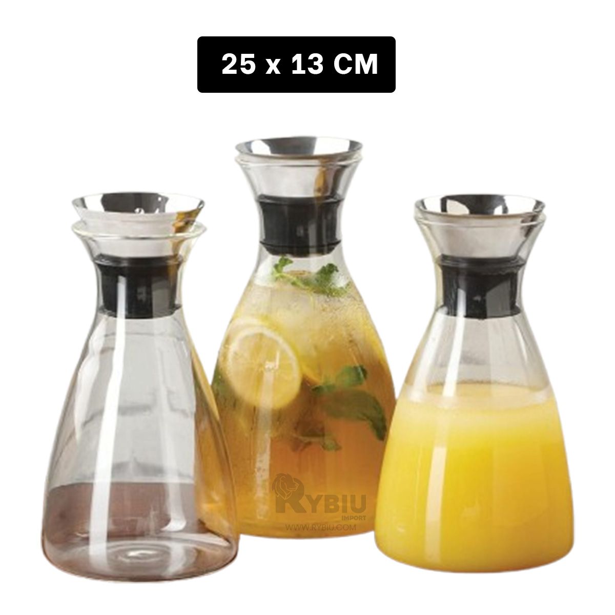 GENERICO - Contenedor de Borosilicato y Acero 1600 ML Y+Ligas de Regalo