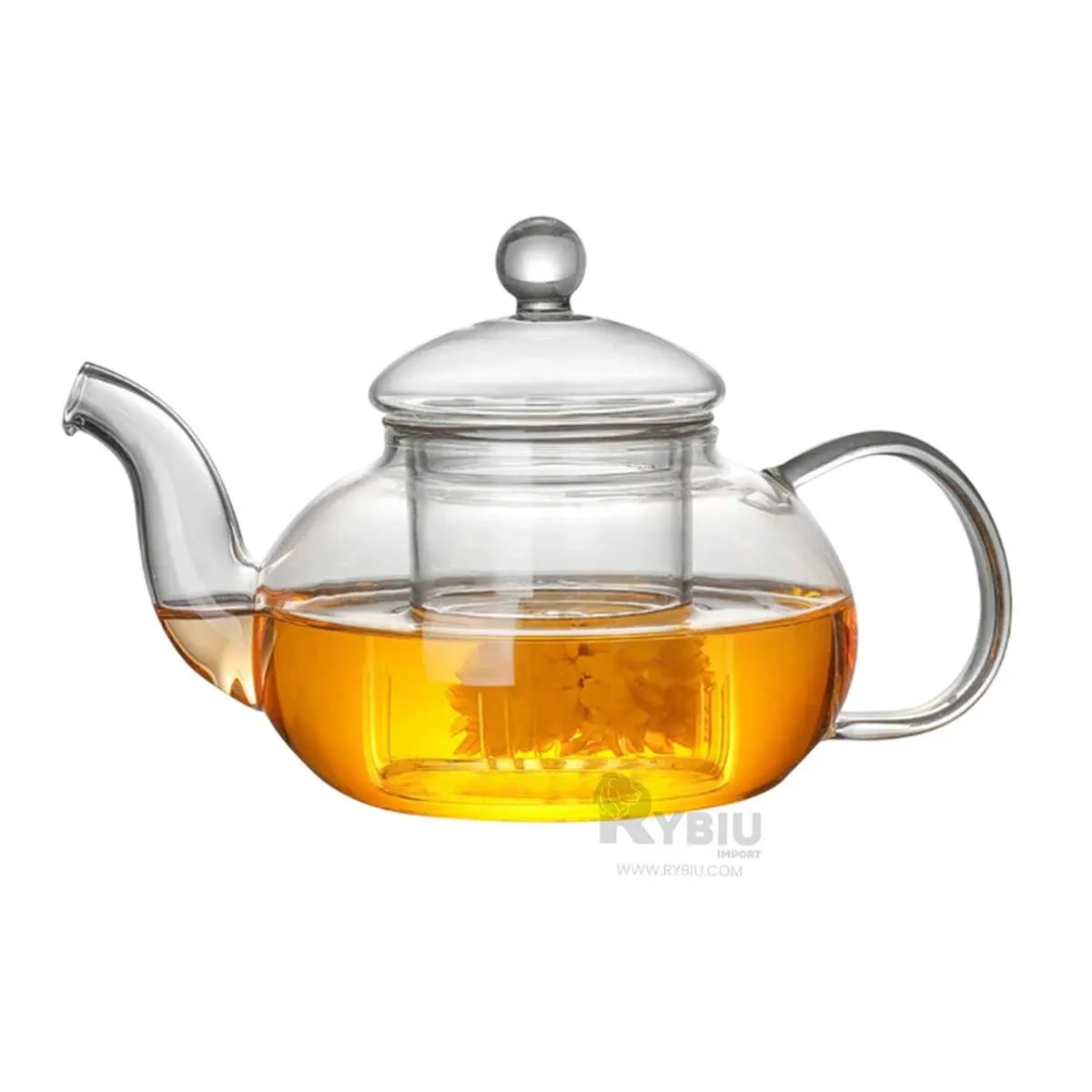 GENERICO - Tetera Facil de Usar de Borosilicato 1000ML Transparente