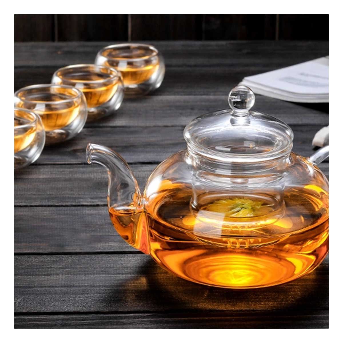 GENERICO - Tetera Segura de 1000ML Transparente Y+Regalo Stickers