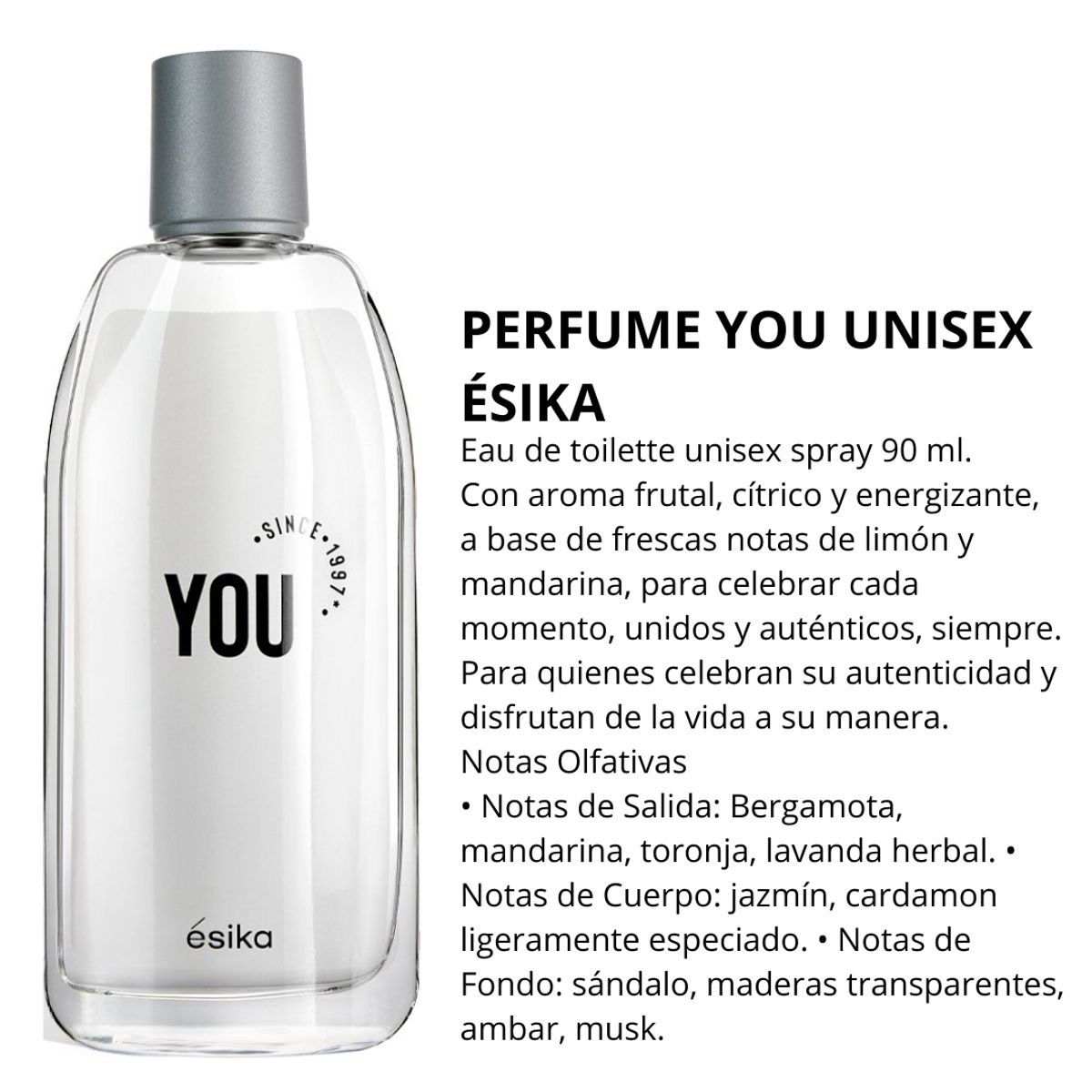 ESIKA - Eau de Toilette you ésika 90 ml nuevo stock