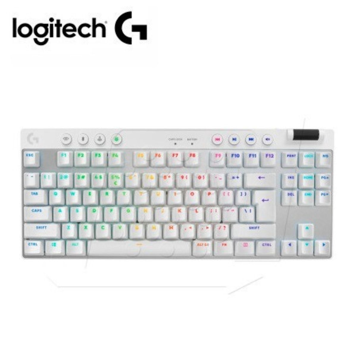 LOGITECH - Teclado Logitech Pro x Tkl Lightspeed Blanco