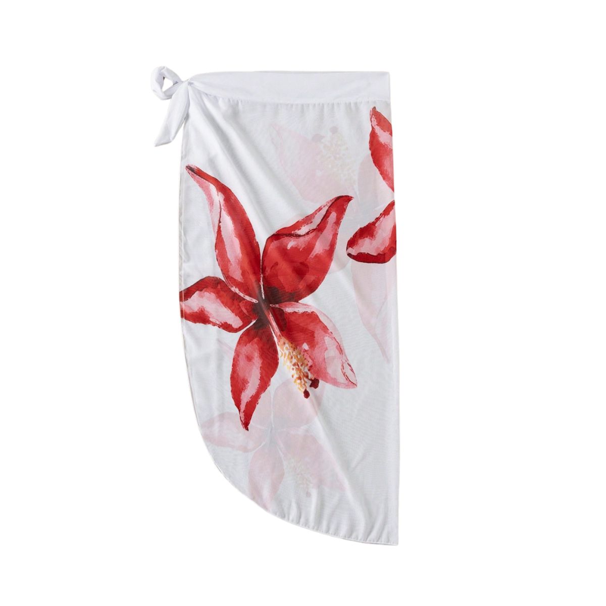 KAST PE - Salida playa Falda Larga Malva Estampado de Flores - Talla L