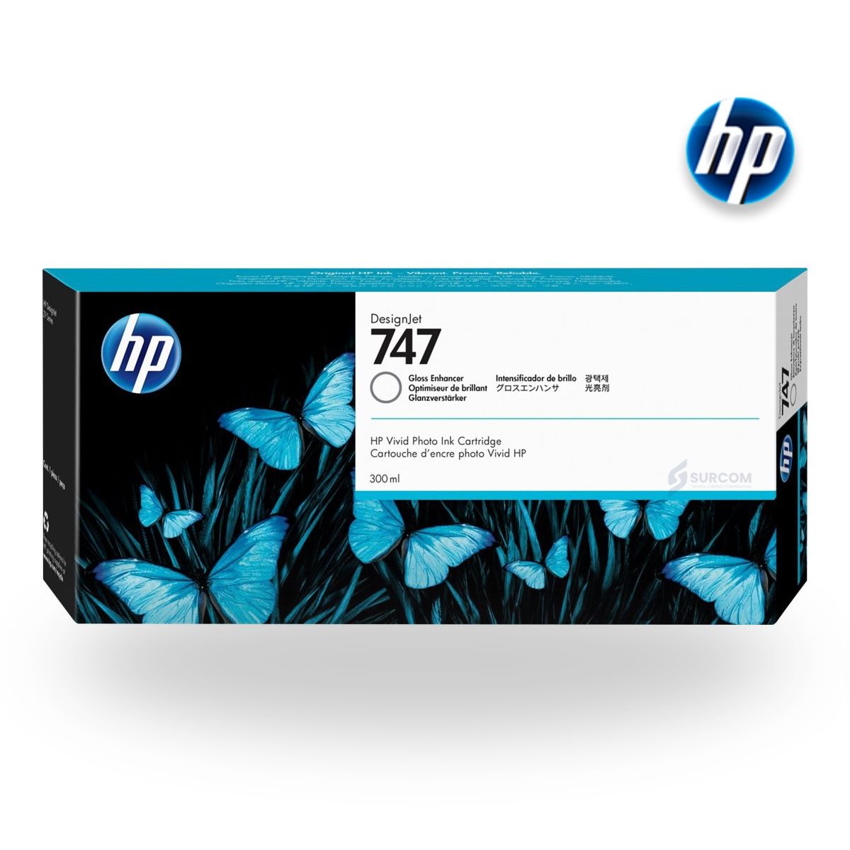 HP - Tinta HP P2V87A 747 300ML Gloss Enhancer Original