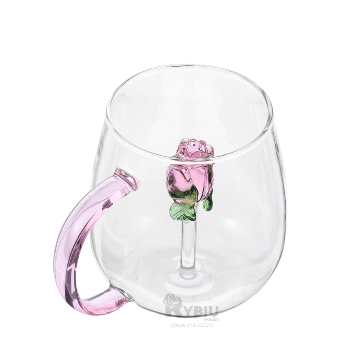 RYBIU IMPORT - Vaso Aesthetic de 350ML Transparente Y+Gift MiniAgenda