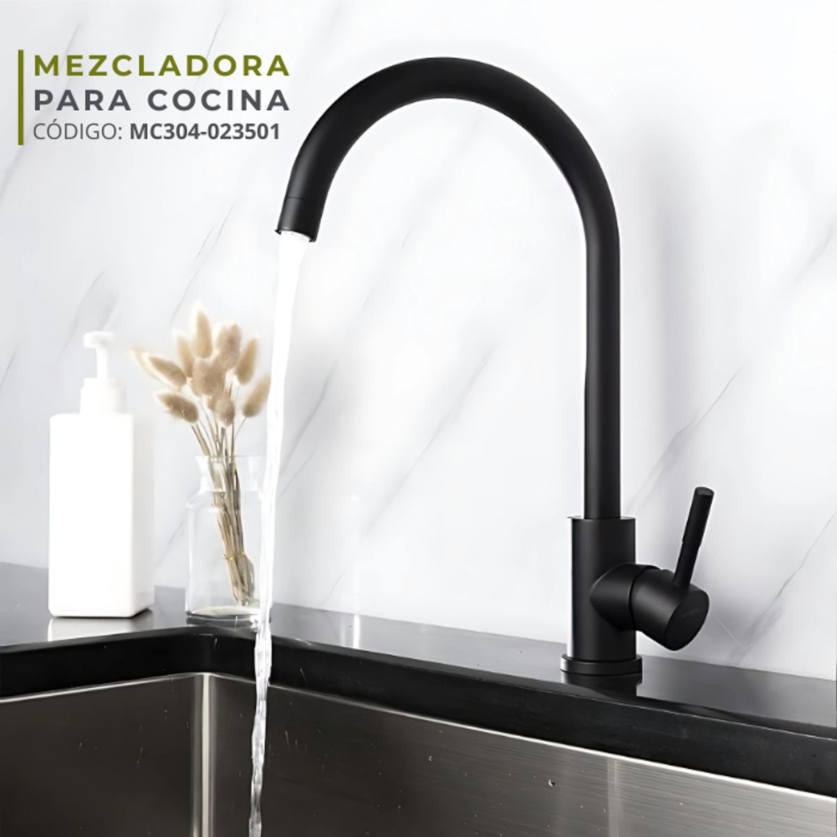 XM - MEZCLADORA DE COCINA  NEGRO  MC304-023501