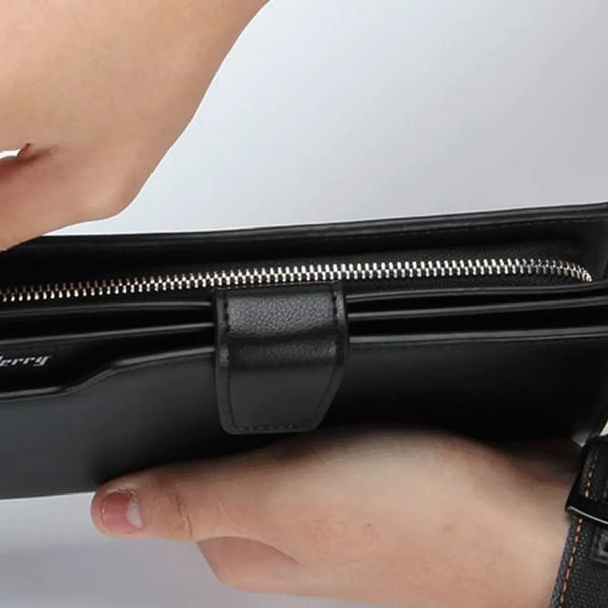 GENERICO - Billetera Big Baellerry Grande Negro Unisex CueroPU Billetera Genieka