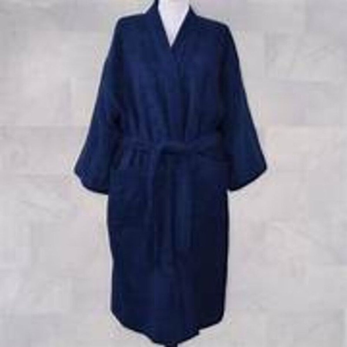 GENERICO - Salida de baño de 380 gramos - L - Azul marino