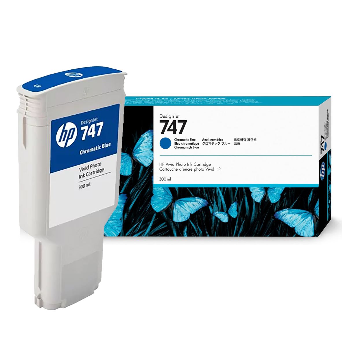 HP - Tinta HP P2V85A 747 300ML Chromatic Blue Original
