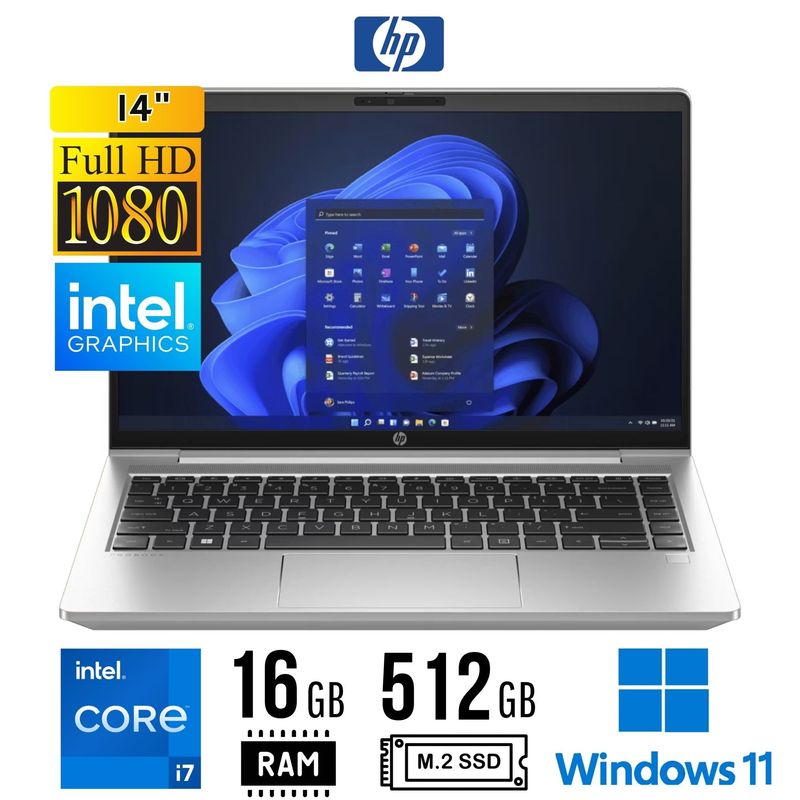 HP - LAPTOP HP ProBook 440 G10 14" Full HD Intel Core i7 1355U 16GB 512GB SSD Windows 11 Pro