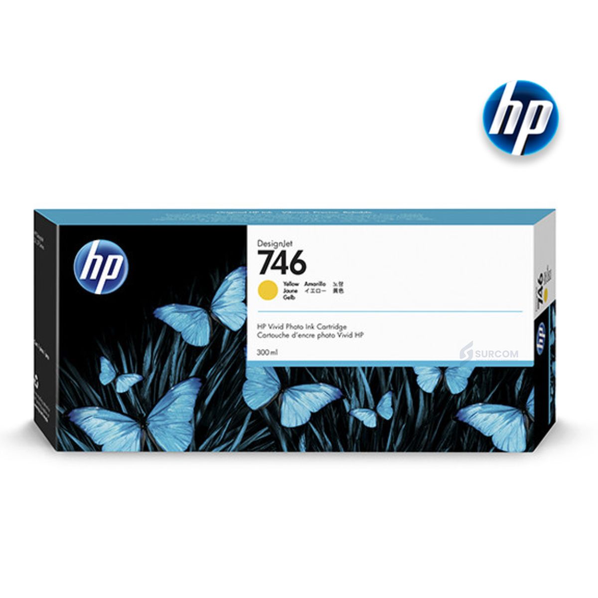 HP - Tinta HP P2V79A 746 300ML Yellow Original