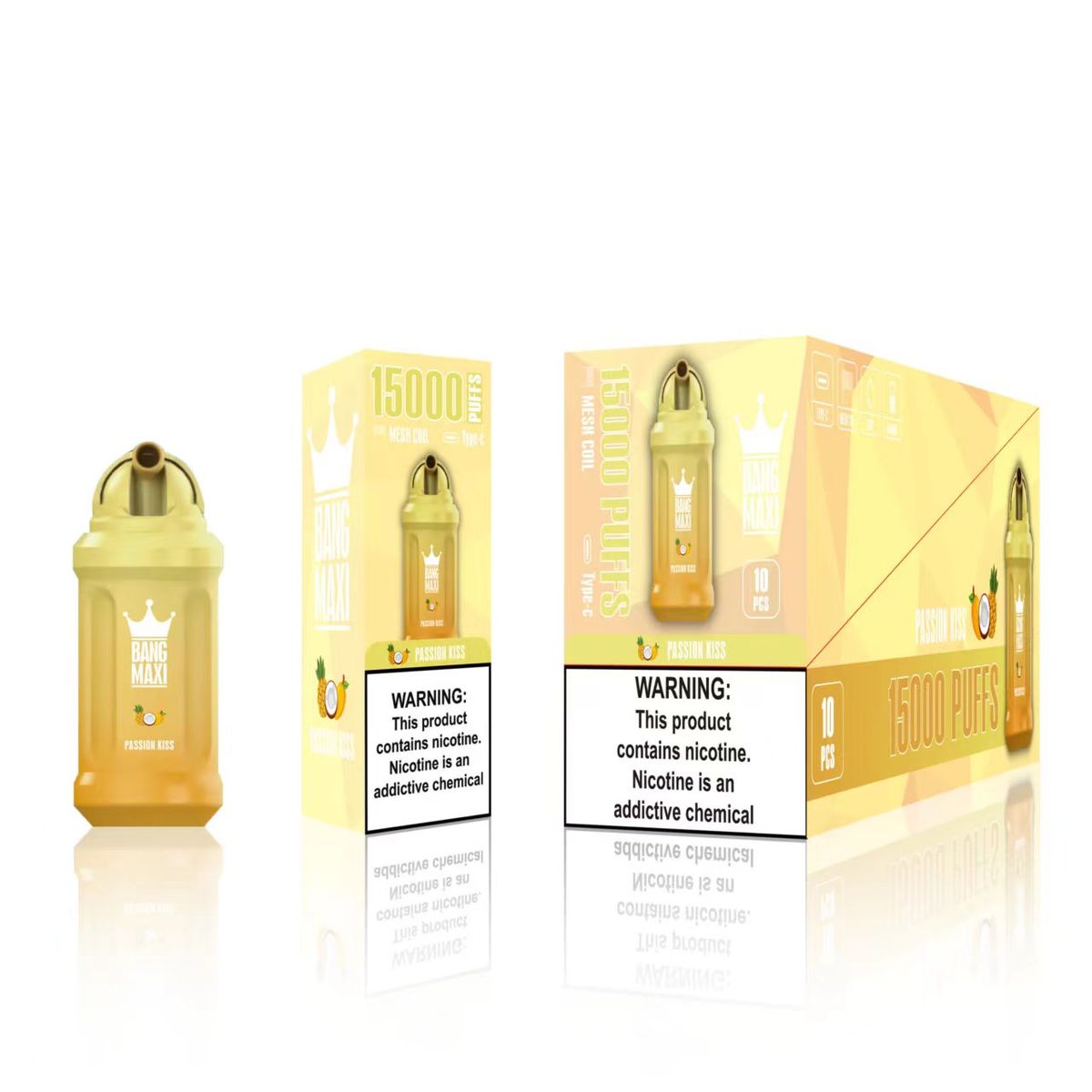 GENERICO - VAPEADOR BANG MAXI PASSION KISS DE 15000 PUFFS