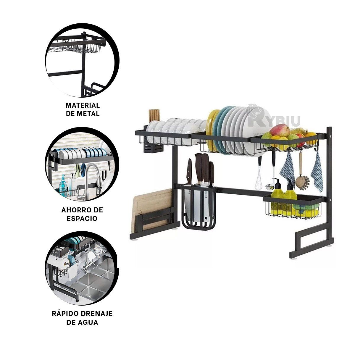 GENERICO - Escurridor para Cubiertos Liviano de 85cm Y+Papel de Regalo