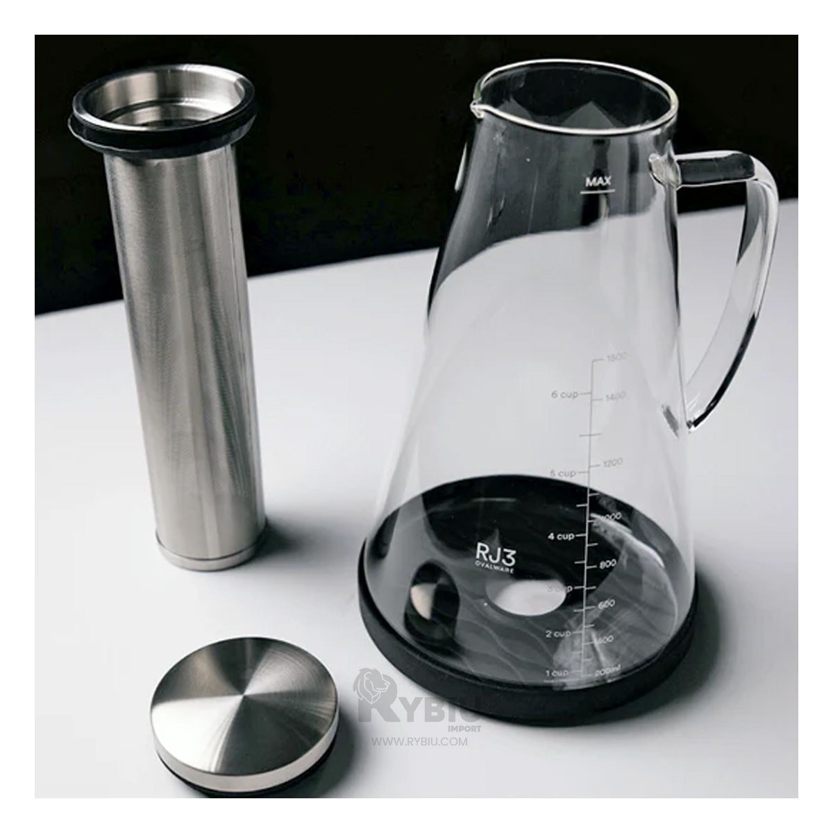 GENERICO - Cafetera Facil de Usar de Vidrio 1500ML Transparente