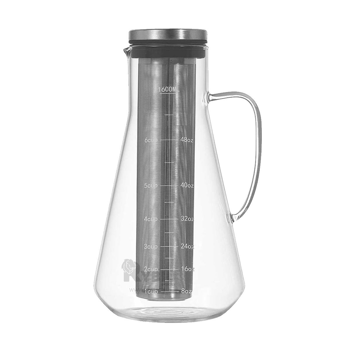 GENERICO - Cafetera Facil de Usar de Vidrio 1500ML Transparente