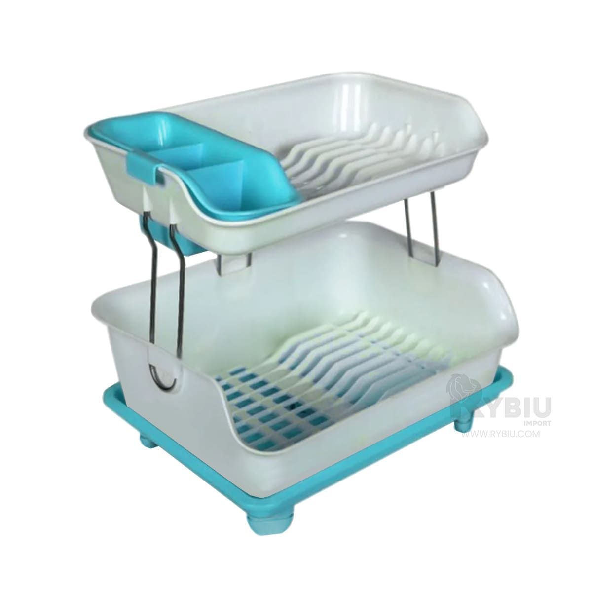 GENERICO - Escurridor Practico de Cubiertos Celeste Y+Regalo Agendita